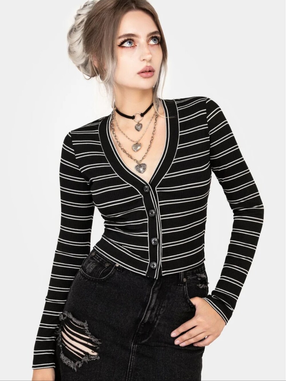 Slash Cropped Cardi